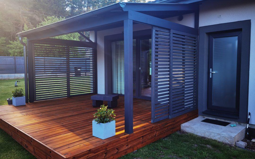 Impregnuotos pušies terasa – Teak