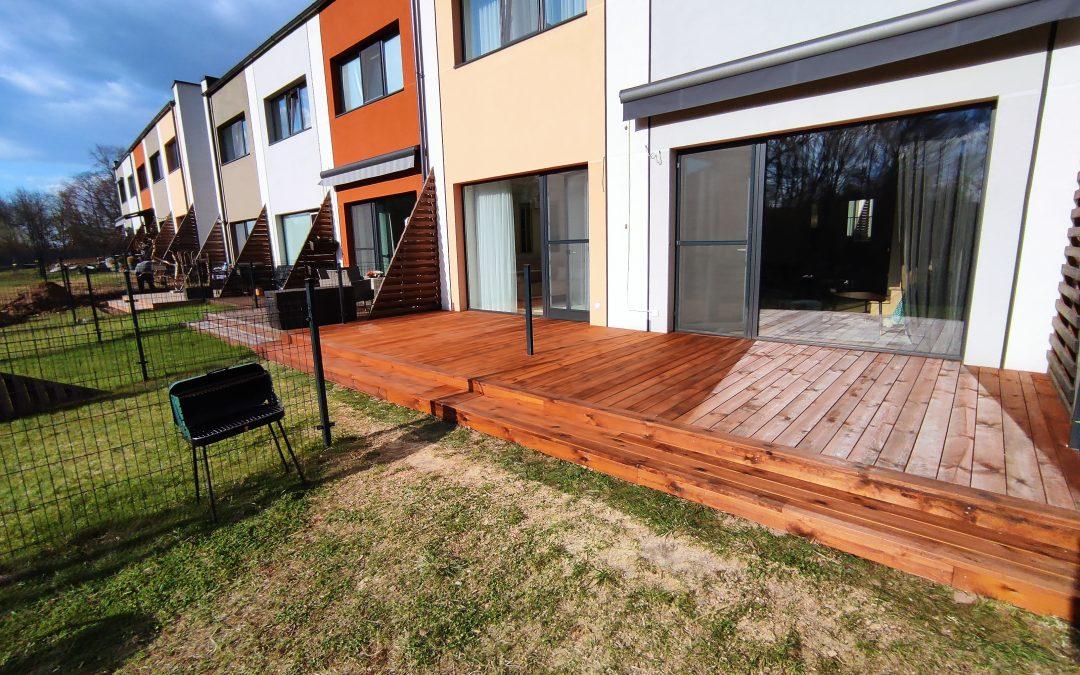 Impregnuotos pušies terasa – Bankirai