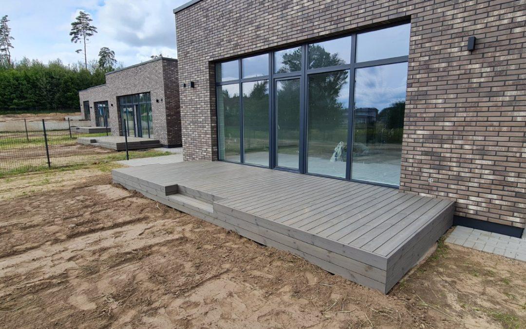 Termo pušies terasa | Pilka