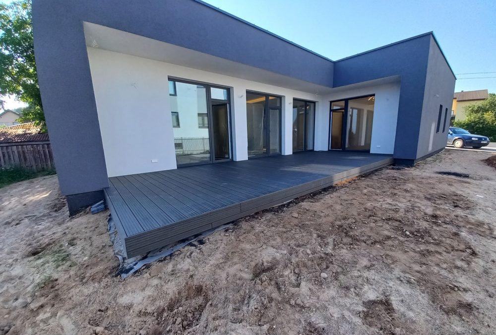 WPC (medžio kompozito) terasa – tamsi