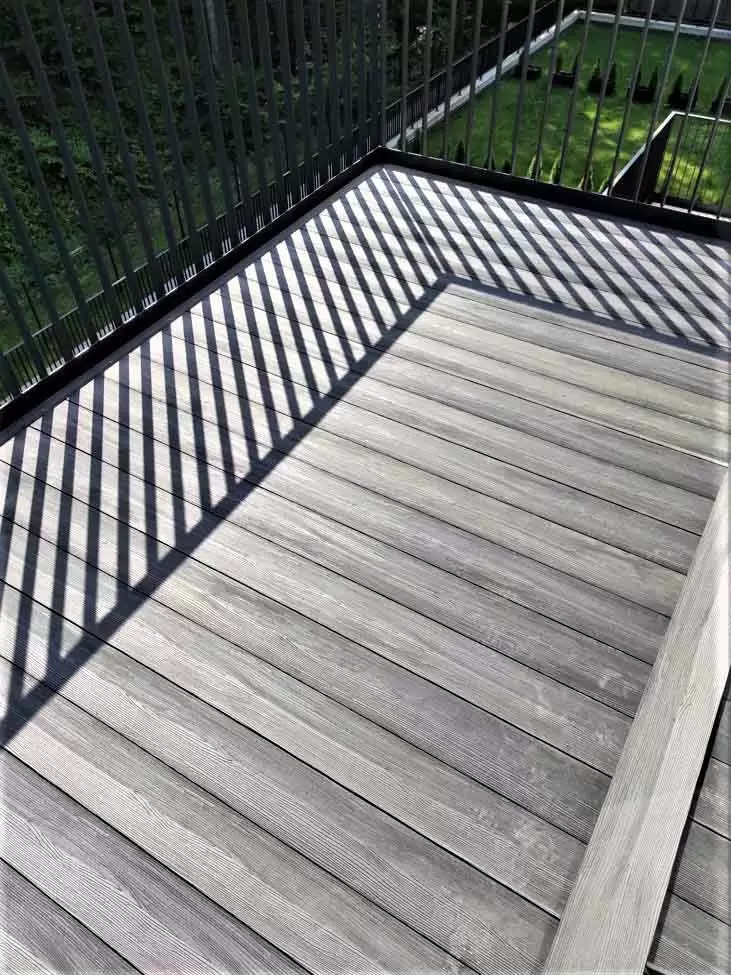 WPC terasinė lenta NORDIC 20x150mm, pilka spalva -1